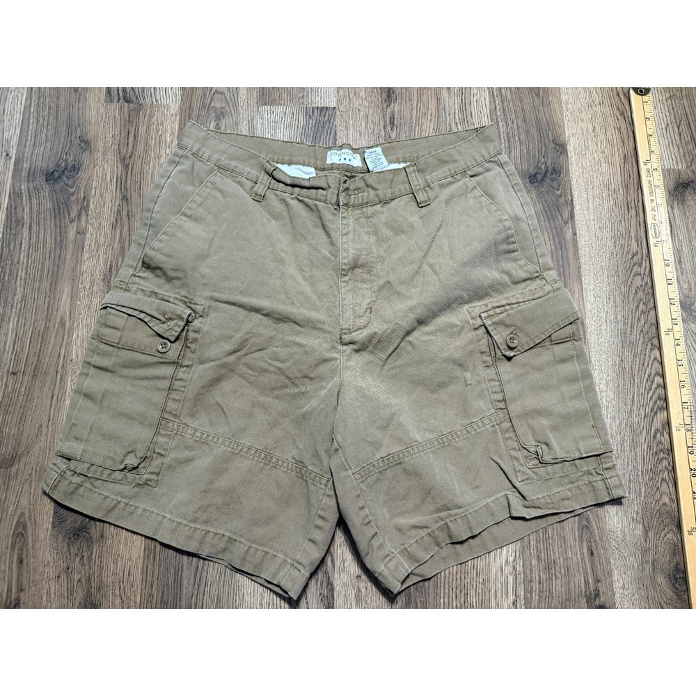 Covington Shorts Men's Size 34 Brown Cargo Outdoor Multi Pockets Zipper